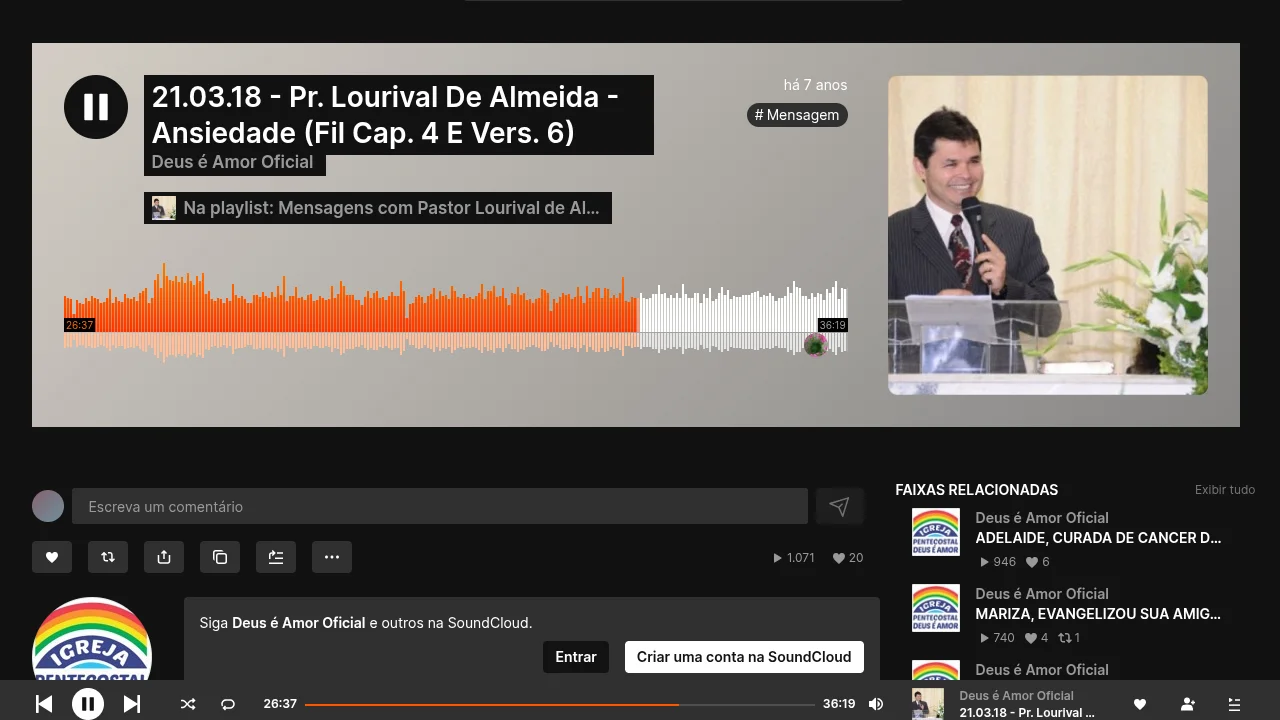 Pr. Lourival de Almeida – Ansiedade (Fil Cap. 4 E Vers. 6)