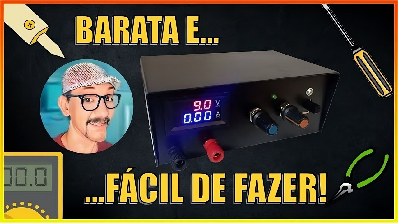 Faça sua própria fonte de bancada ajustável (ATX ou similar) para consertar videogames retrô