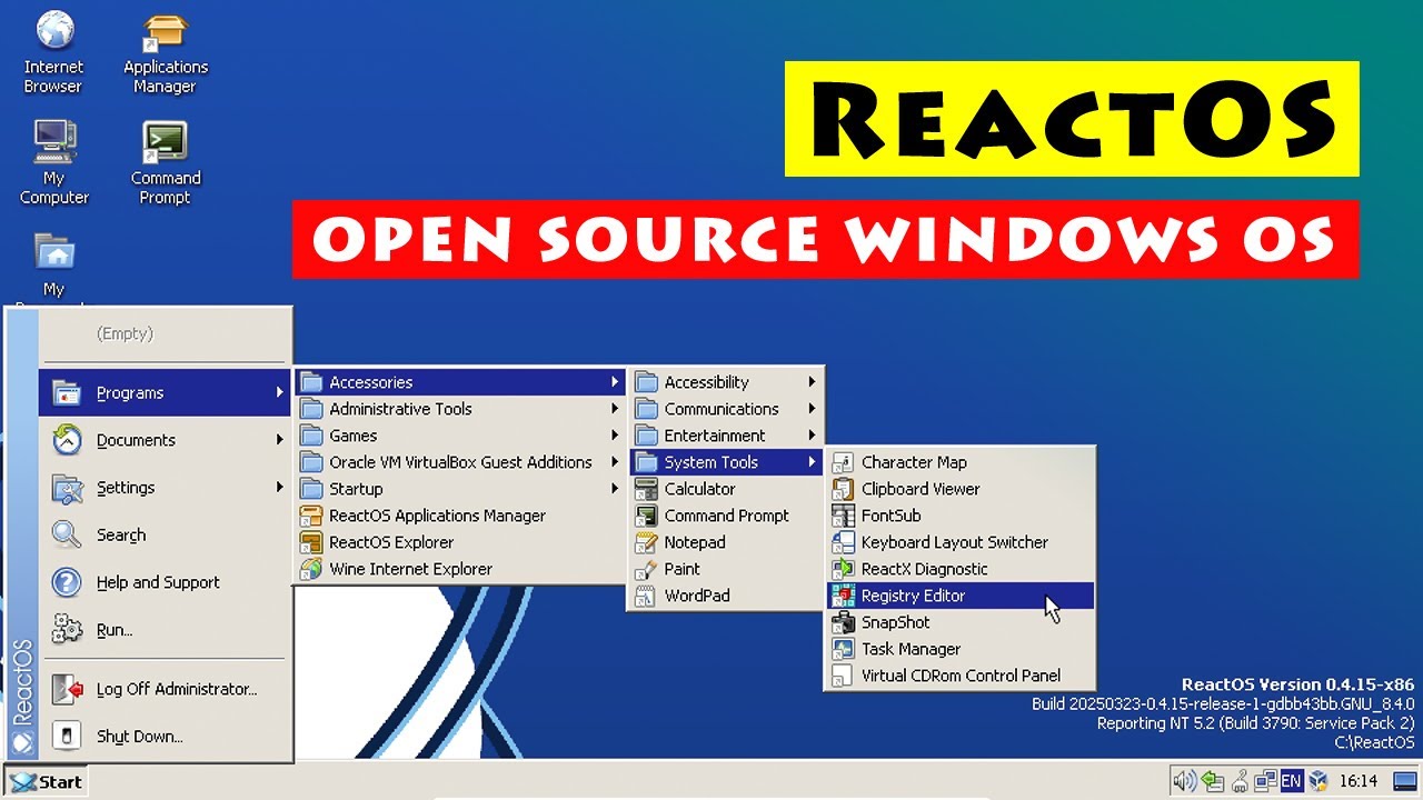 ReactOS: Open Source Windows OS